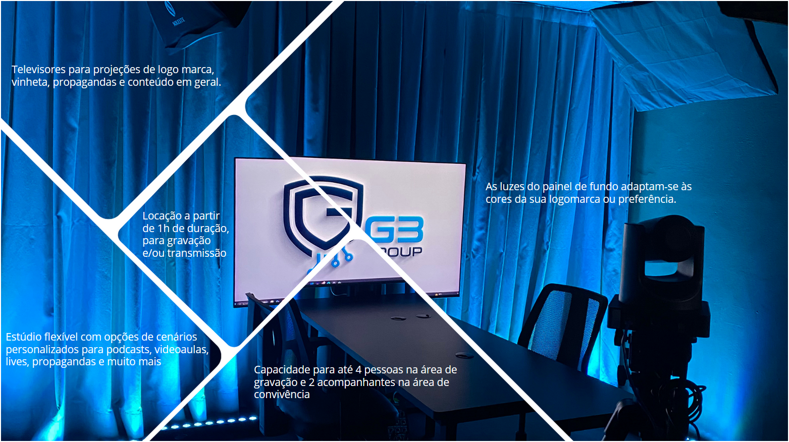 🎙️ Estúdio de Podcast & Cursos Profissionais